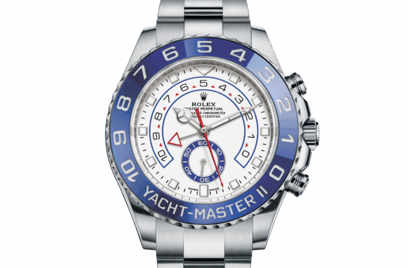 ROLEX YACHT-MASTER II OYSTER 44 MM OYSTERSTEEL WHITE DIAL M116680-0002