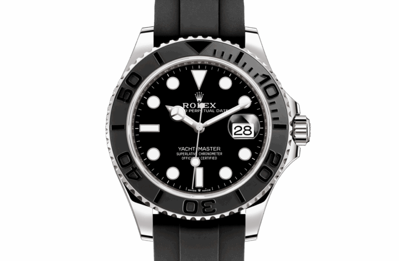 ROLEX YACHT-MASTER 42 OYSTER 42 MM WHITE GOLD BLACK DIAL M226659-0002