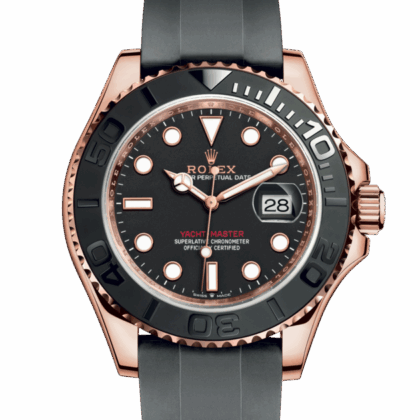 ROLEX YACHT-MASTER 40 OYSTER 40 MM EVEROSE GOLD INTENSE BLACK DIAL M126655-0002