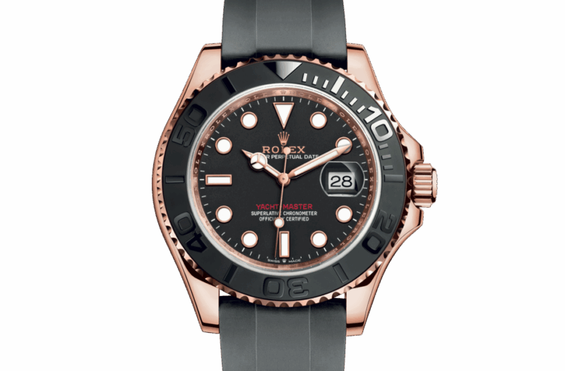 ROLEX YACHT-MASTER 40 OYSTER 40 MM EVEROSE GOLD INTENSE BLACK DIAL M126655-0002