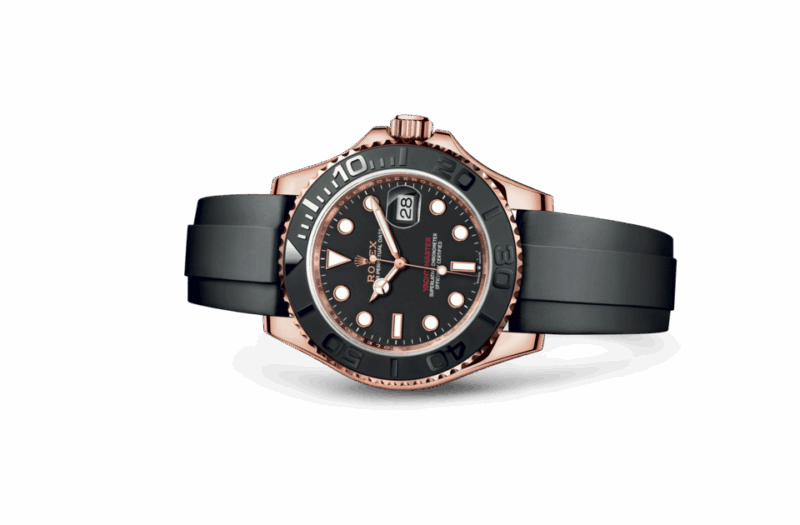 ROLEX YACHT-MASTER 40 OYSTER 40 MM EVEROSE GOLD INTENSE BLACK DIAL M126655-0002 - Image 2