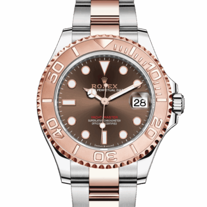 ROLEX YACHT-MASTER 37 OYSTER 37 MM OYSTERSTEEL AND EVEROSE GOLD CHOCOLATE DIAL M268621-0003