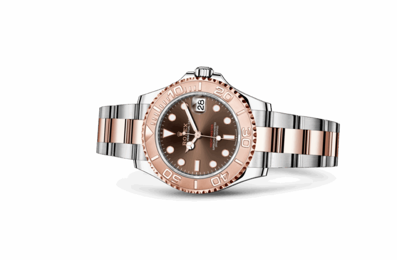 ROLEX YACHT-MASTER 37 OYSTER 37 MM OYSTERSTEEL AND EVEROSE GOLD CHOCOLATE DIAL M268621-0003 - Image 2