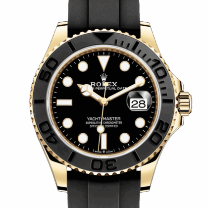 ROLEX YACHT MASTER 42 OYSTER 42 MM YELLOW GOLD BLACK DIAL M226658-0001