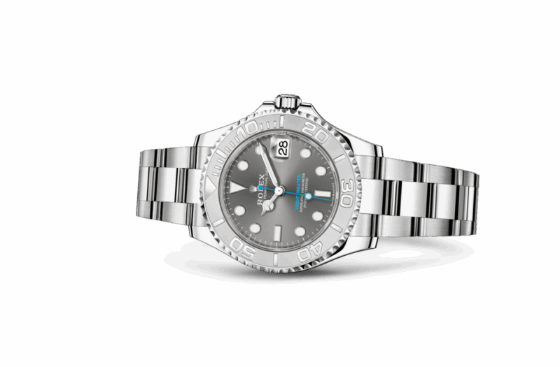 ROLEX YACHT-MASTER 37 OYSTER 37 MM OYSTERSTEEL AND PLATINUM SLATE DIAL M268622-0002 - Image 2