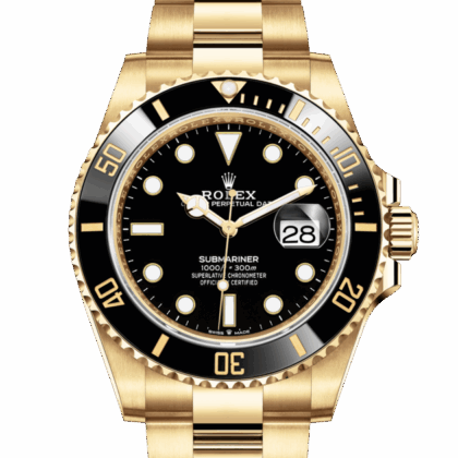 ROLEX SUBMARINER DATE OYSTER 41 MM YELLOW GOLD BLACK DIAL M126618LN-0002