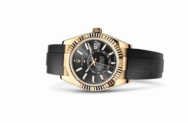 ROLEX SKY-DWELLER OYSTER 42 MM YELLOW GOLD BRIGHT BLACK DIAL M336238-0002 - Image 2