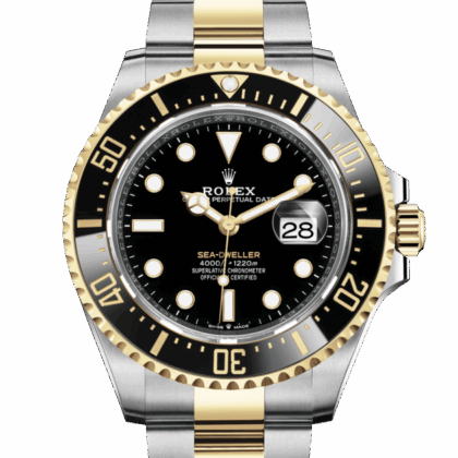 ROLEX SEA-DWELLER OYSTER 43 MM OYSTERSTEEL AND YELLOW GOLD BLACK DIAL M126603-0001