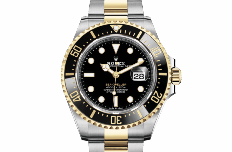 ROLEX SEA-DWELLER OYSTER 43 MM OYSTERSTEEL AND YELLOW GOLD BLACK DIAL M126603-0001