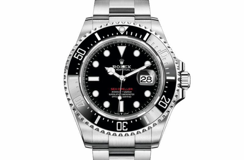ROLEX SEA-DWELLER OYSTER 43 MM OYSTERSTEEL BLACK DIAL M126600-0002