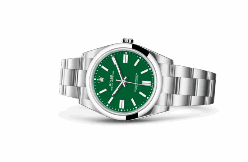 ROLEX OYSTER PERPETUAL 41 OYSTER 41 MM OYSTERSTEEL GREEN DIAL M124300-0005 - Image 2