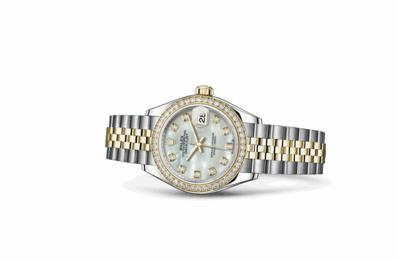 ROLEX LADY-DATEJUST OYSTER 28 MM OYSTERSTEEL YELLOW GOLD AND DIAMONDS WHITE DIAL M279383RBR-0019 - Image 2