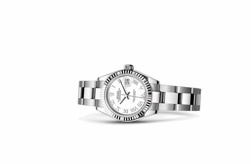 ROLEX LADY-DATEJUST OYSTER 28 MM OYSTERSTEEL AND WHITE GOLD WHITE DIAL M279174-0020 - Image 2