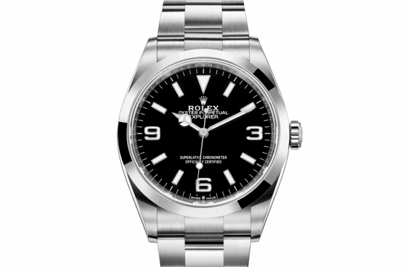 ROLEX EXPLORER OYSTER 36 MM OYSTERSTEEL BLACK DIAL M124270-0001