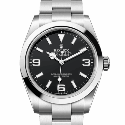 ROLEX EXPLORER 40 OYSTER 40 MM OYSTERSTEEL BLACK DIAL M224270-0001