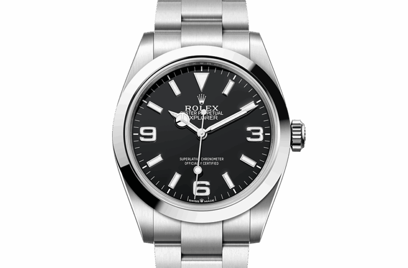 ROLEX EXPLORER 40 OYSTER 40 MM OYSTERSTEEL BLACK DIAL M224270-0001