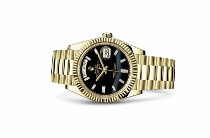 ROLEX DAY-DATE 40 OYSTER 40 MM YELLOW GOLD ONYX DIAL M228238-0059 - Image 2