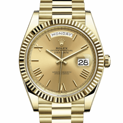 ROLEX DAY-DATE 40 OYSTER 40 MM YELLOW GOLD CHAMPAGNE-COLOUR DIAL M228238-0006