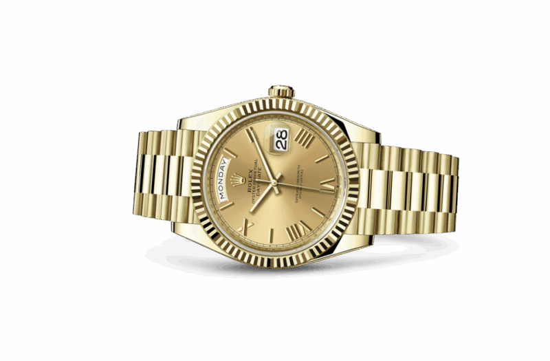 ROLEX DAY-DATE 40 OYSTER 40 MM YELLOW GOLD CHAMPAGNE-COLOUR DIAL M228238-0006 - Image 2
