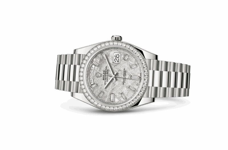 ROLEX DAY-DATE 40 OYSTER 40 MM WHITE GOLD AND DIAMONDS METEORITE DIAL M228349RBR-0040 - Image 2