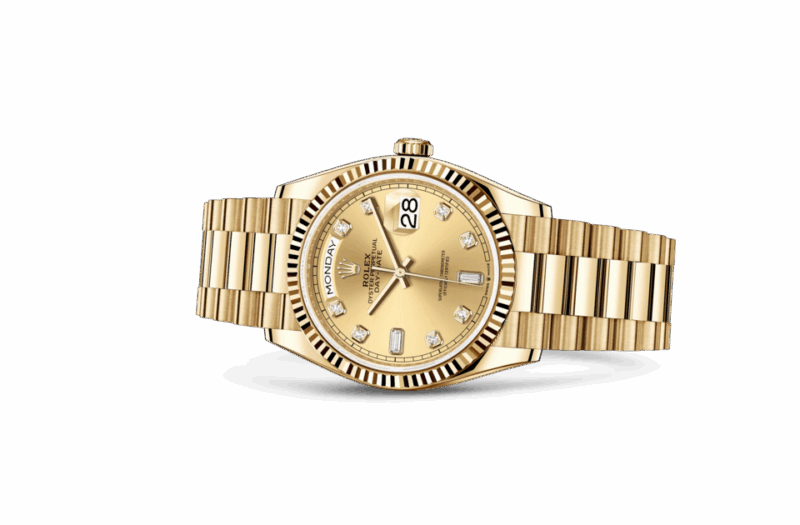 ROLEX DAY-DATE 36 OYSTER 36 MM YELLOW GOLD CHAMPAGNE-COLOUR DIAL M128238-0008 - Image 2