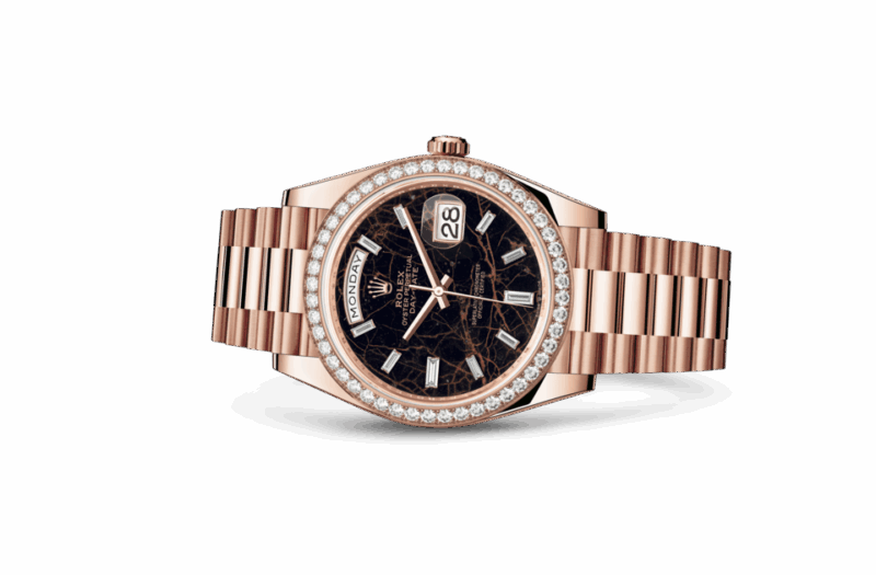 ROLEX DAY-DATE 40 OYSTER 40 MM EVEROSE GOLD AND DIAMONDS EISENKIESEL DIAL M228345RBR-0016 - Image 2