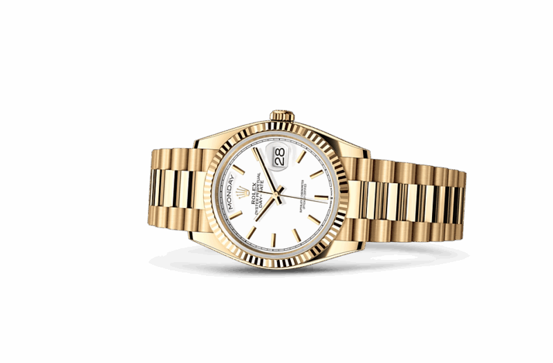 ROLEX DAY-DATE 36 OYSTER 36 MM YELLOW GOLD WHITE DIAL M128238-0081 - Image 2