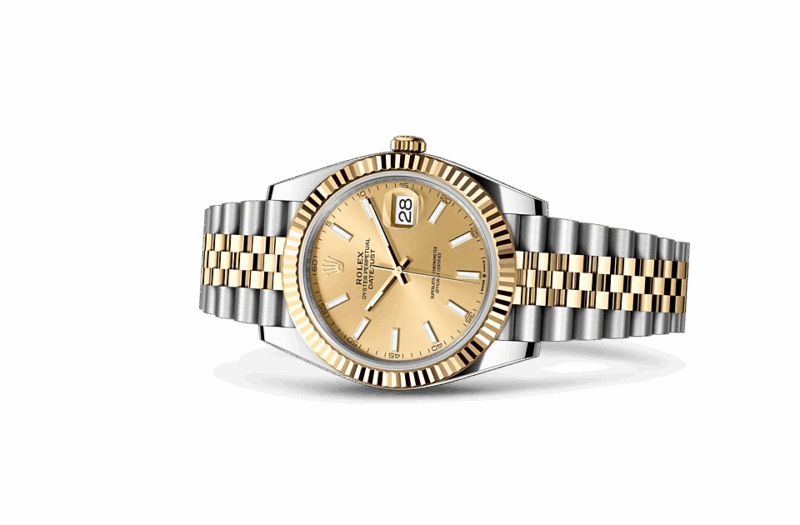 ROLEX DATEJUST 41 OYSTER 41 MM OYSTERSTEEL AND YELLOW GOLD CHAMPAGNE-COLOUR DIAL M126333-0010 - Image 2