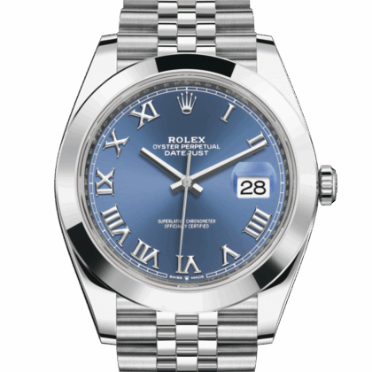 ROLEX DATEJUST 41 OYSTER 41 MM OYSTERSTEEL AZZURRO BLUE DIAL M126300-0018