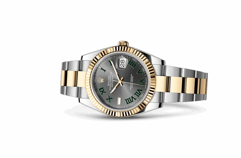 ROLEX DATEJUST 41 OYSTER 41 MM OYSTERSTEEL AND YELLOW GOLD SLATE DIAL M126333-0019 - Image 2