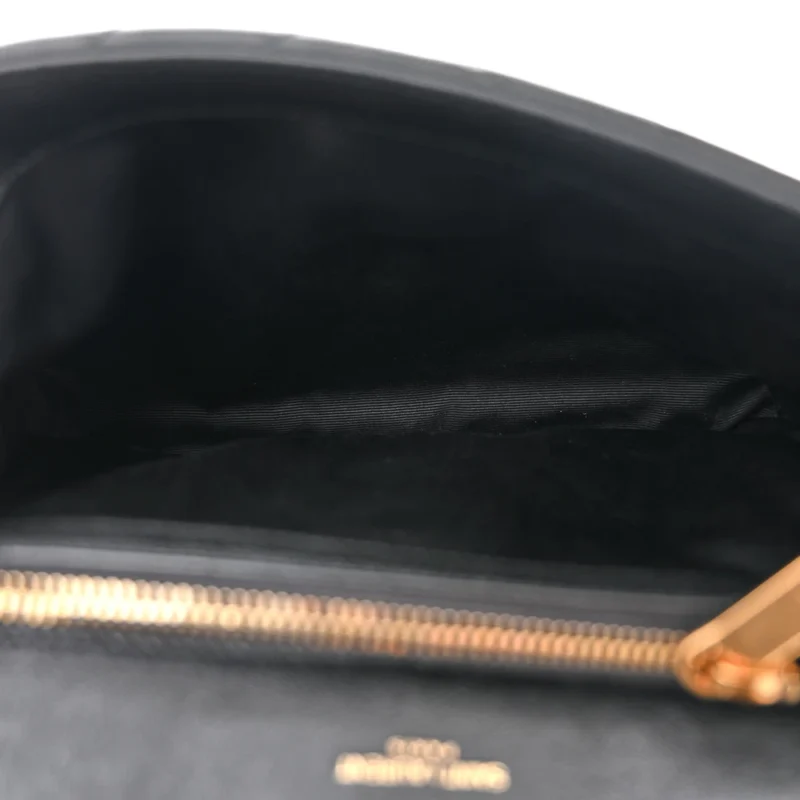 SAINT LAURENT MEDIUM COLLEGE BAG BLACK CHEVRON MONOGRAM SHEEPSKIN MATELASSE LEATHER GOLD HARDWARE - Image 7
