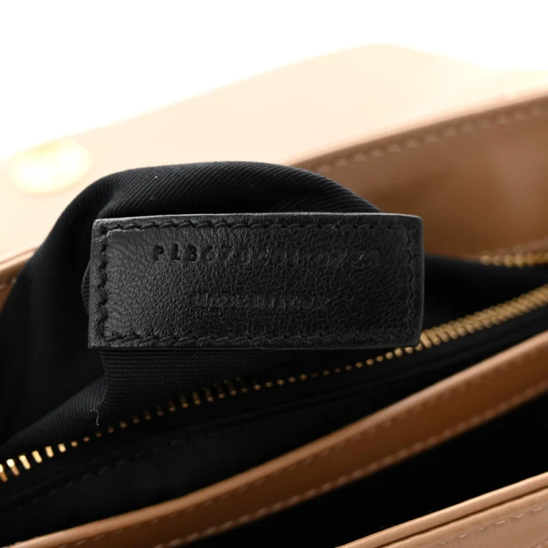SAINT LAURENT MINI LOULOU CROSSBODY BAG LATTE Y-QUILTED MONOGRAM CALFSKIN LEATHER GOLD HARDWARE - Image 9