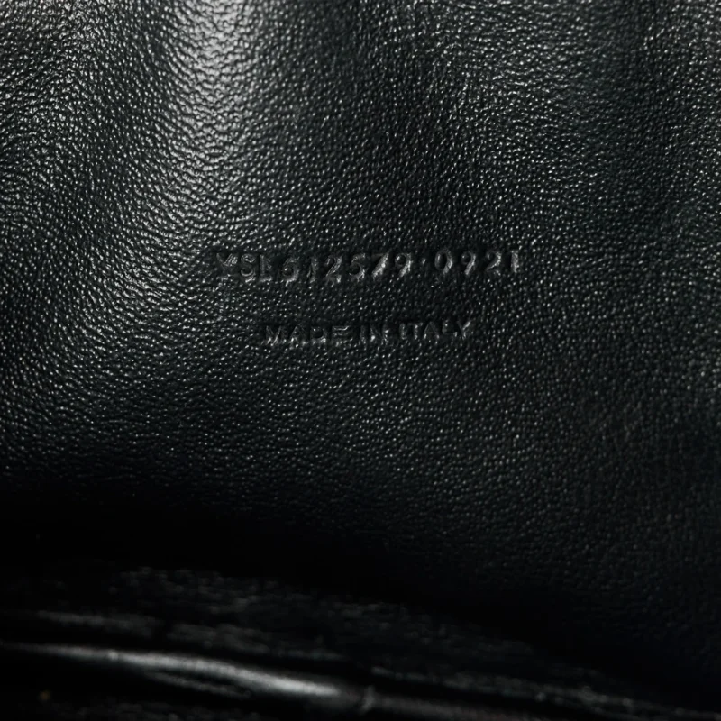 SAINT LAURENT MINI LOU CAMERA BAG DARK NATURAL MONOGRAM GRAIN DE POUDRE MATELASSE LEATHER GOLD HARDWARE - Image 9