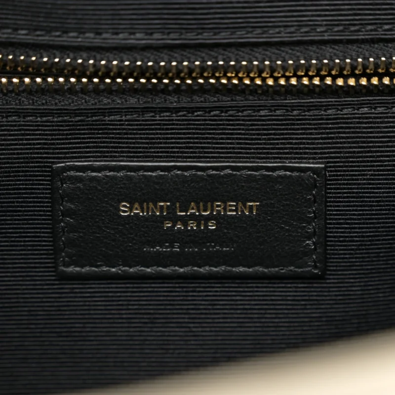 SAINT LAURENT LARGE SATCHEL CREMA SOFT TRIQUILT MONOGRAM GRAIN DE POUDRE TEXTURED MIXED MATELASSE LEATHER SILVER HARDWARE - Image 2