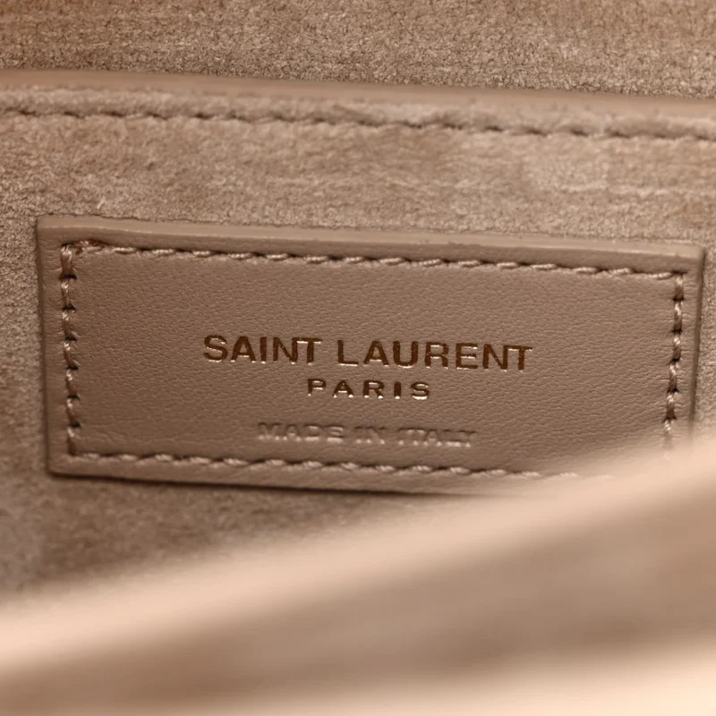 SAINT LAURENT MEDIUM SUNSET DARK BEIGE MONOGRAM CALFSKIN LEATHER AGED GOLD HARDWARE - Image 2