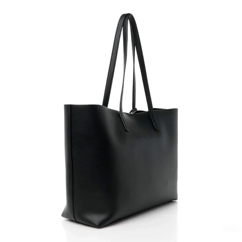 SAINT LAURENT LARGE SHOPPING TOTE BLACK CALFSKIN LEATHER - Image 4