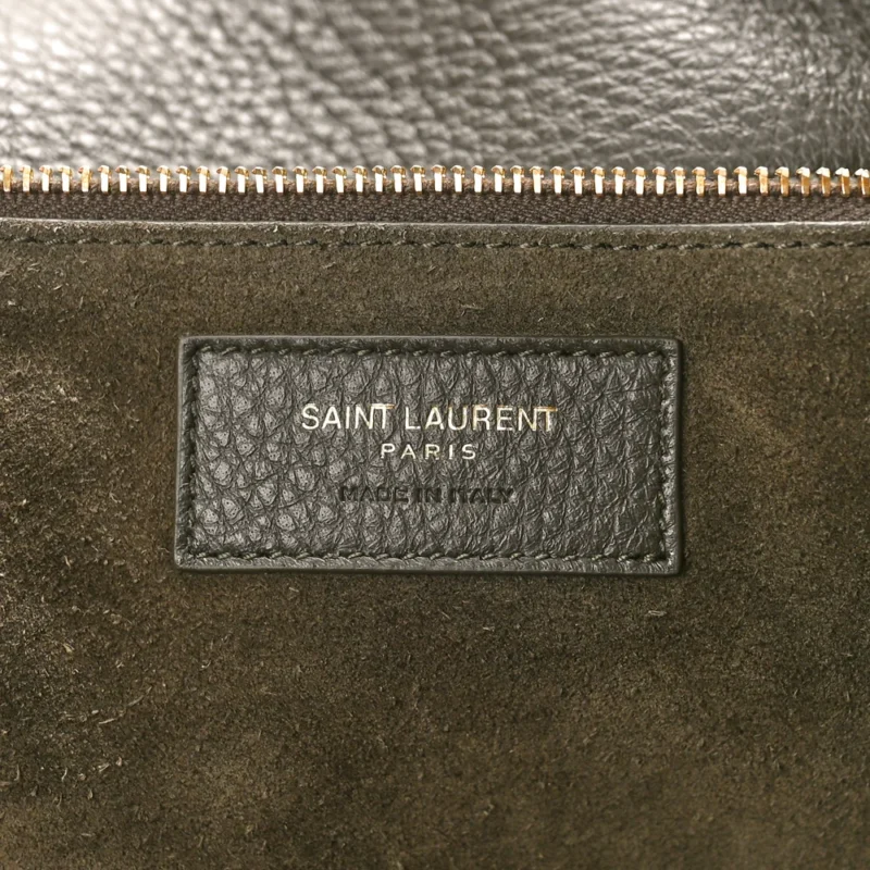 SAINT LAURENT LARGE BEA TOTE MUSK GRAINED GRAINED DEERSKIN LEATHER AGED GOLD HARDWARE - Image 2