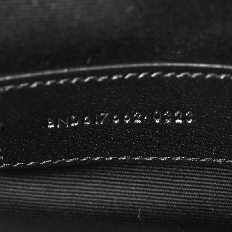 SAINT LAURENT MEDIUM ENVELOPE CLUTCH BLANC VINTAGE CHEVRON MONOGRAM GRAIN DE POUDRE MATELASSE LEATHER GOLD HARDWARE - Image 11