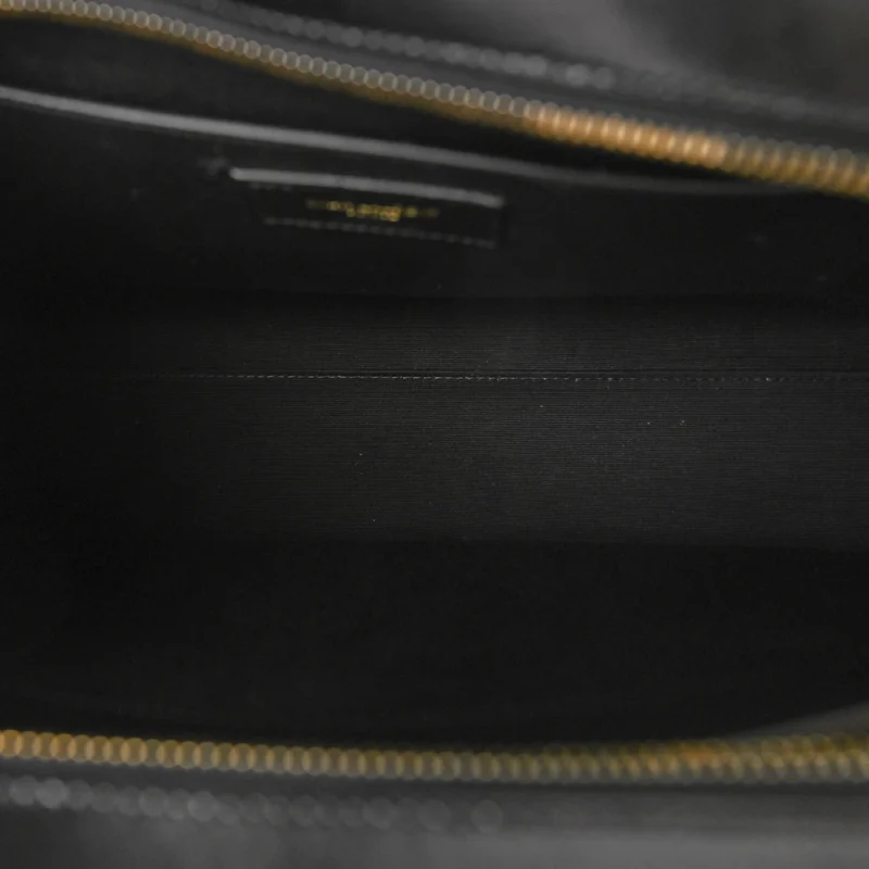 SAINT LAURENT MEDIUM UPTOWN TOTE BLACK SHINY CALFSKIN LEATHER GOLD HARDWARE - Image 7