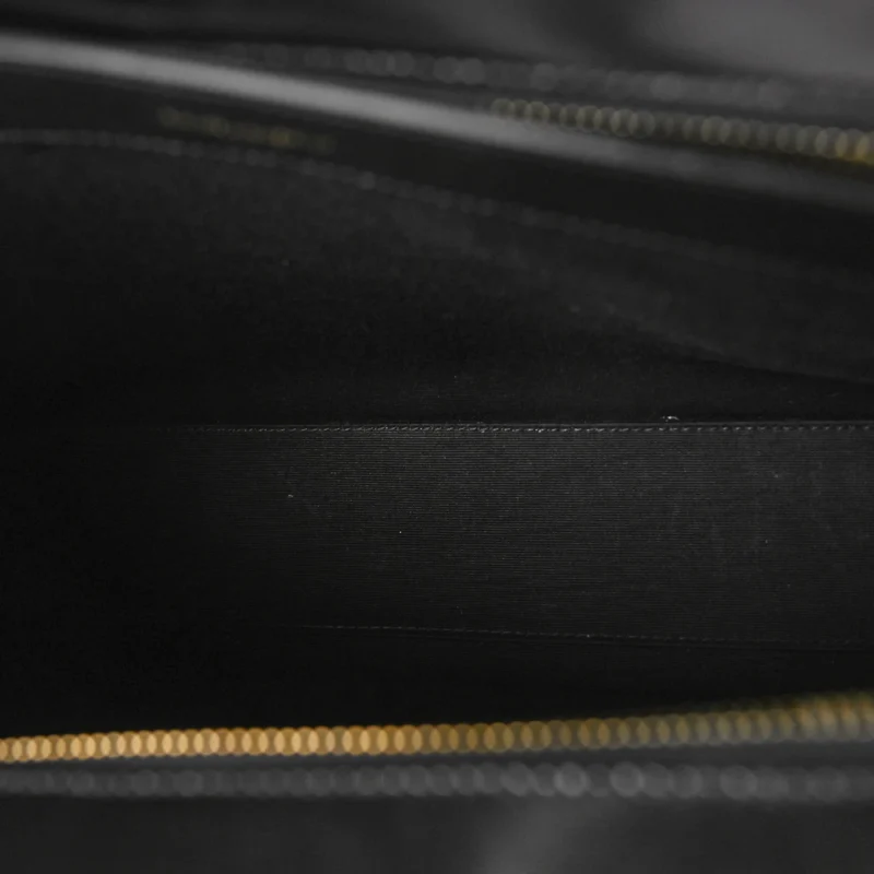 SAINT LAURENT MEDIUM UPTOWN TOTE BLACK SHINY CALFSKIN LEATHER GOLD HARDWARE - Image 8