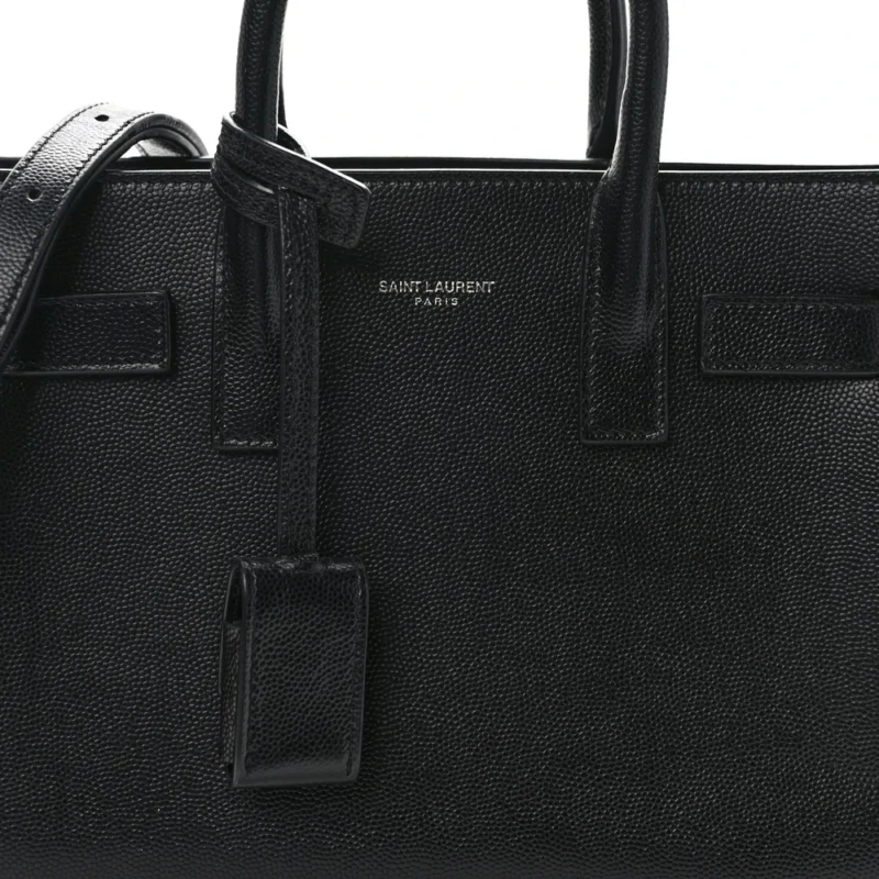 SAINT LAURENT NANO SAC DE JOUR BLACK GRAINED CALFSKIN LEATHER - Image 6