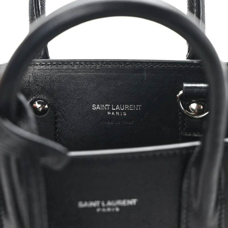 SAINT LAURENT NANO SAC DE JOUR BLACK GRAINED CALFSKIN LEATHER - Image 7