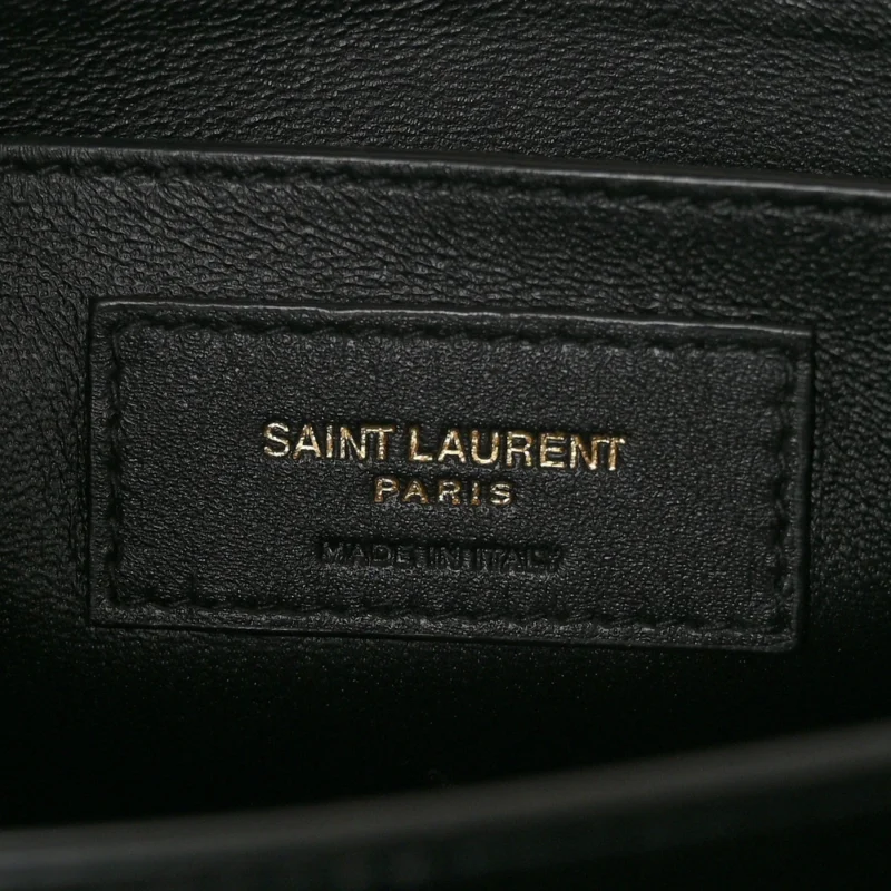 SAINT LAURENT MEDIUM CASSANDRA TOP HANDLE DARK BEIGE CLASSIC MONOGRAM GRAIN DE POUDRE LEATHER AGED GOLD HARDWARE - Image 2