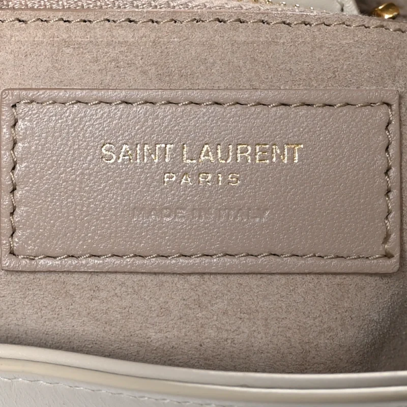 SAINT LAURENT MEDIUM LE 5 ?? 7 HOBO CREMA SOFT SMOOTH CALFSKIN LEATHER GOLD HARDWARE - Image 2