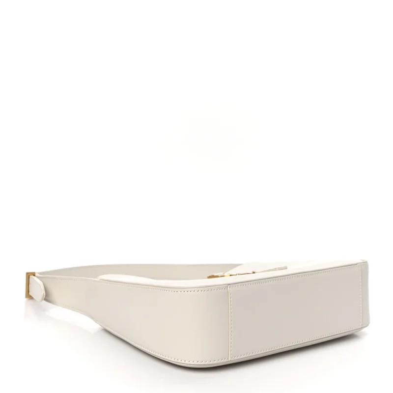 SAINT LAURENT MEDIUM LE 5 ?? 7 HOBO CREMA SOFT SMOOTH CALFSKIN LEATHER GOLD HARDWARE - Image 6