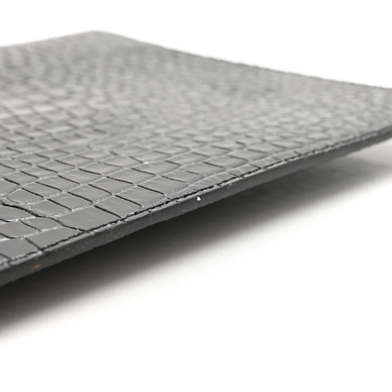 SAINT LAURENT MEDIUM UPTOWN CLUTCH BLACK EMBOSSED MONOGRAM CALFSKIN & CROCODILE LEATHER GOLD HARDWARE - Image 7