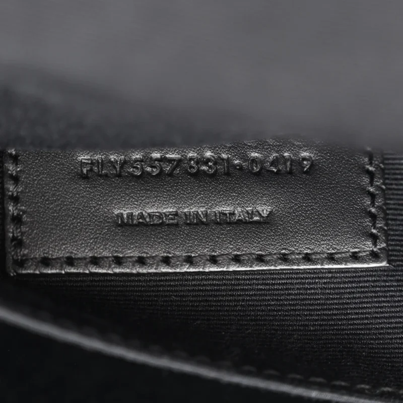SAINT LAURENT SMALL BELT BAG BLACK CLASSIC CANVAS - Image 11