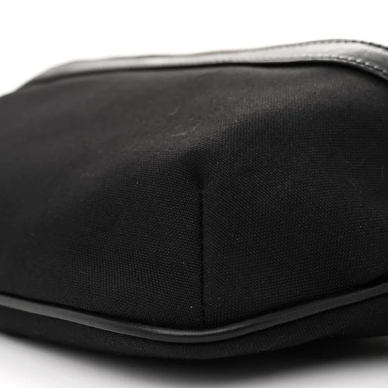 SAINT LAURENT SMALL BELT BAG BLACK CLASSIC CANVAS - Image 4
