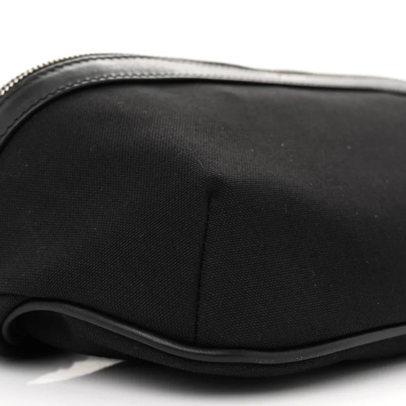 SAINT LAURENT SMALL BELT BAG BLACK CLASSIC CANVAS - Image 5