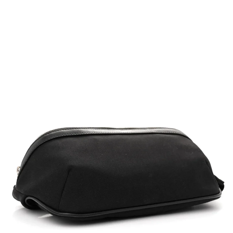 SAINT LAURENT SMALL BELT BAG BLACK CLASSIC CANVAS - Image 6